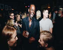 Ato Essandoh consuming alcohol